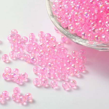 Eco-Friendly Transparent Acrylic Beads PL730-5-1