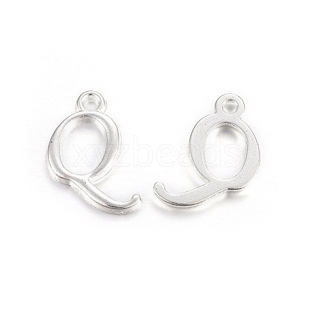 Silver Color Plated Alloy Letter Pendants LS-PALLOY-J718-01S-Q-1