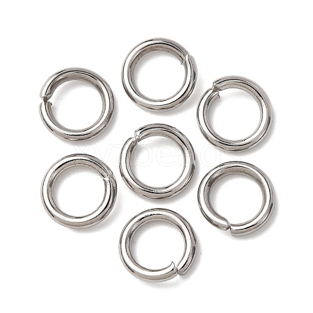 Tarnish Resistant 304 Stainless Steel Open Jump Rings STAS-E067-08-7mm-1