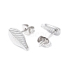 Non-Tarnish 304 Stainless Steel Leaf Stud Earrings for Women EJEW-I285-10P-2