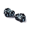 Black Opaque Acrylic Beads OACR-G016-34A-4