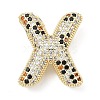Brass Micro Pave Cubic Zirconia Pendants KK-Z108-02G-X-1