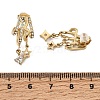 304 Stainless Steel Rhinestone Stud Dangle Earrings SA-CBA2018-06G-3