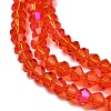 Transparent Electroplate Glass Beads Strands LS-EGLA-A039-T2mm-L14-3