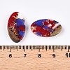 Transparent Resin and Walnut Wood Pendants RESI-T057-03F-4