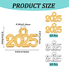100Pcs 2 Colors Alloy Pendants FIND-SP0002-35-2