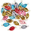  Elit 30Pcs Natural Cowrie Shell Connector Charms FIND-PH0007-95-1