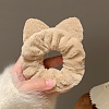 Cat Ear Plush Fabric Hair Ties PW-WGCD194-02-1