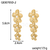 304 Stainless Steel Dangle Earrings EJEW-OY011-82G-2