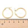 Ion Plating(IP) 304 Stainless Steel Hoop Earrings X-EJEW-N0016-11G-C-5