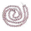 Electroplate Transparent Glass Beads Strands LS-EGLA-Q026-016F-2