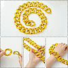 1Pc Acrylic Cuban Link Chain Necklaces for Men NJEW-SP0001-09A-G-3