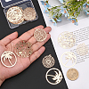 CHGCRAFT 32Pcs 4 Styles Brass Pendants KKC-CA0001-08-3