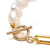 Natural Baroque Pearl Keshi Pearl Beaded Bracelets X-BJEW-JB05317-4