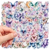 50Pcs Butterfly PVC Waterproof Stickers PW-WG2E2FF-01-4