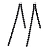 Rack Plated Brass Pave Rhinestone Chain Tassel Shape Big Pendants KK-N216-418-02P-2