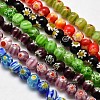 Round Millefiori Glass Beads Strands LK-P002-M-1