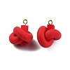Handmade Polymer Clay Pendants CLAY-WH0008-01C-1