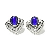 Cat Eye Stud Earrings EJEW-G400-60P-01-1