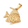Ion Plating(IP) 304 Stainless Steel Pendants STAS-B141-03F-G-2