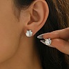 304 Stainless Steel Stud Earrings EJEW-D361-06P-1