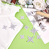 80Pcs 2 Styles Star Polyester Computerized Embroidery Iron on/Sew on Patches PATC-ME0001-17B-4