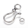 Tibetan Style Alloy S Hook Clasps X-LF5091Y-NF-3