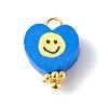 Handmade Polymer Clay Charms Pendant PALLOY-JF00789-4