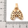 Brass Micro Pave Cubic Zirconia Pendants KK-C076-29M-G01-3