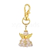 Angel Glass & Alloy Pendant Decorations HJEW-MZ00360-09-2