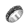 Dragon Titanium Steel Rotating Finger Ring PW-WG19507-03-1