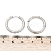 Tarnish Resistant 201 Stainless Steel Huggie Hoop Earrings Findings STAS-F149-33P-A-3