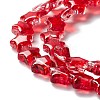 Transparent Glass Beads Strand X1-GLAA-F112-02C-4