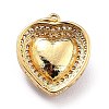 Eco-Friendly Brass Micro Pave Cubic Zirconia Pendants ZIRC-H122-03G-02-4