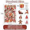 42Pcs 7 Styles Christmas Printed Schima Wood Beads WOOD-FS0002-49-4