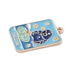 Tarot Alloy Enamel Pendants ENAM-A008-47KCG-02-2