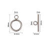 Unicraftale 304 Stainless Steel Toggle Clasps STAS-UN0002-25P-3