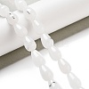 Natural White Jade Beads Strands G-B106-A31-02-2