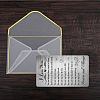 Rectangle 201 Stainless Steel Custom Thermal Transfer Wallet Card DIY-WH0252-037-6
