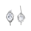 Brass Stud Earring Findings LS-X-KK-N232-434P-1