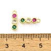 Rack Plating Brass Micro Pave Cubic Zirconia Charms KK-S396-49G-3