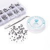 710Pcs Electroplate Transparent Glass Beads Strands DIY-YW0003-07-7