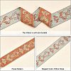 Ethnic style Embroidery Polyester Ribbons OCOR-WH0079-25C-4