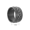 Stainless Steel Totem Finger Rings for Men WGDF4AB-70-2