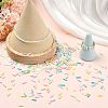 50G Baking Paint Glass Twisted Bugle Beads GLAA-SZ0002-06-4