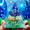 Orgonite Pyramid with Tree Resin Energy Generators PW-WG52F5B-03-1