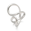 304 Stainless Steel Open Cuff Ring for Women RJEW-M025-02P-4