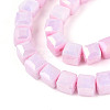 Anti-Tarnish Electroplate Glass Beads Strands GLAA-T025-6mm-10H-3