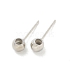 Brass Stud Earring Findings KK-G518-01P-1