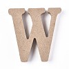Letter Unfinished Wood Slices DIY-WH0162-62W-1